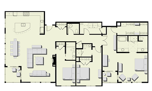 Three Bedroom Condominiums